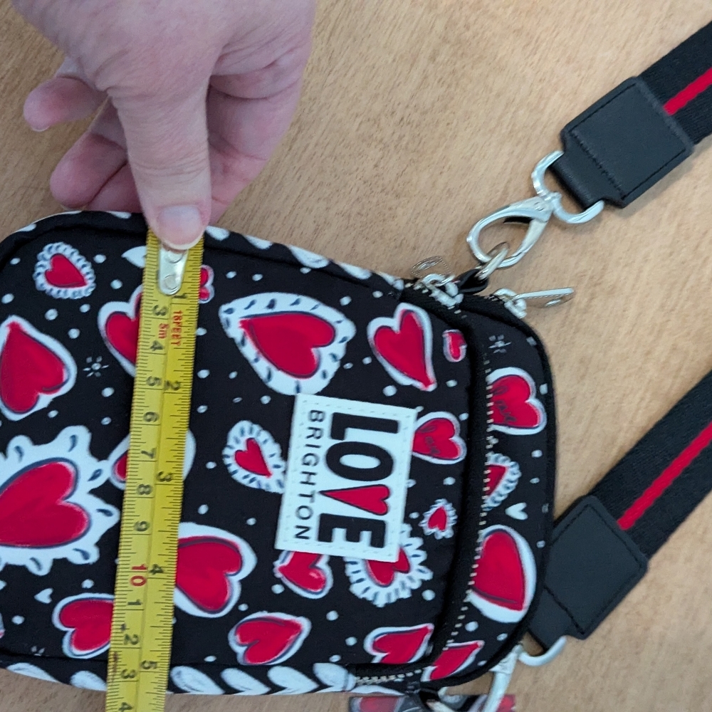 Brighton NWT Hearts A Flutter Utility Bag ❤️ - Picture 9 of 11